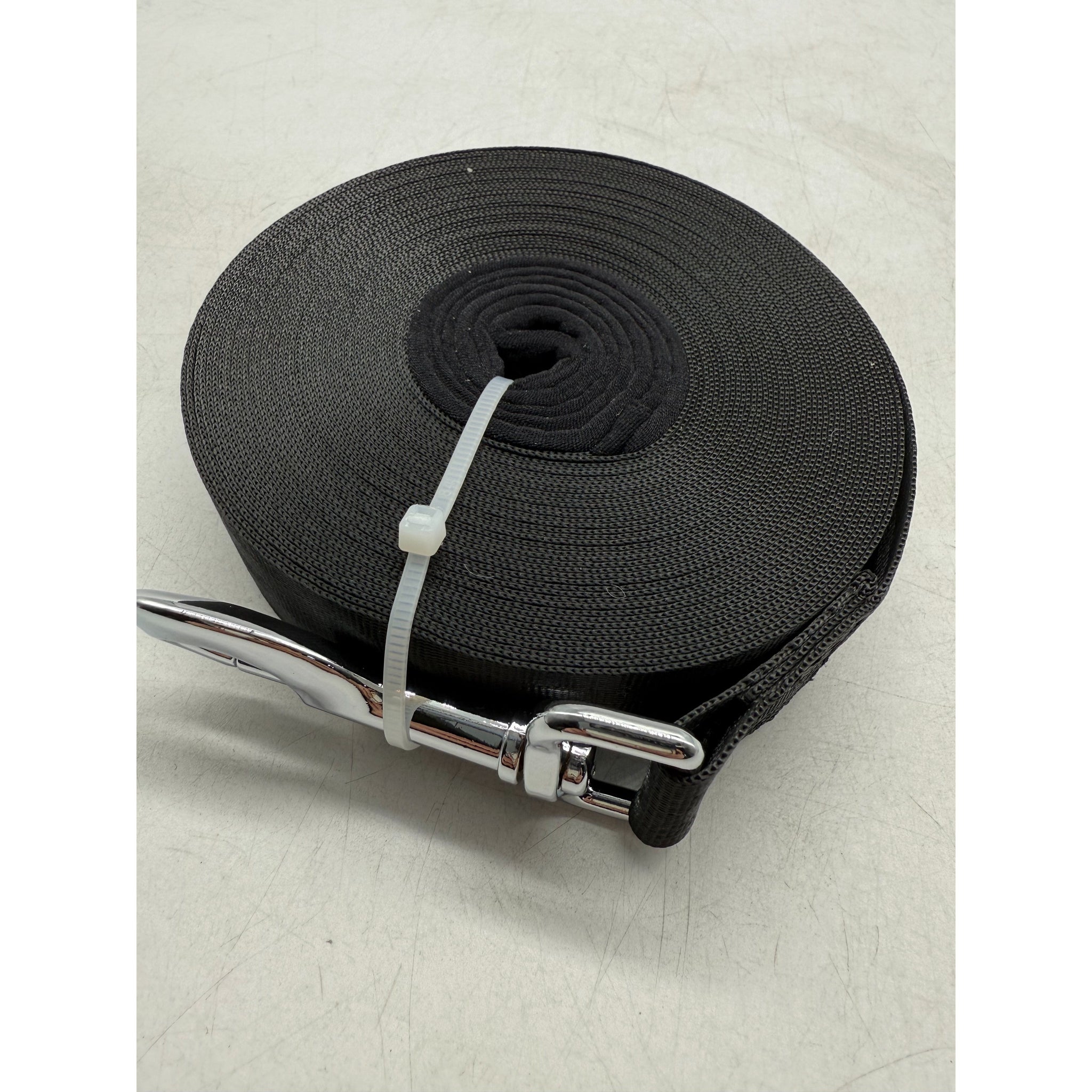 65ft 20m Long Dog Training Leads Obedience Recall Leash Large 25mm Wide in Black