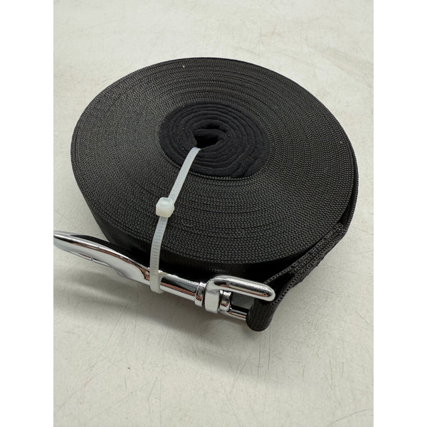 65ft 20m Long Dog Training Leads Obedience Recall Leash Large 25mm Wide in Black