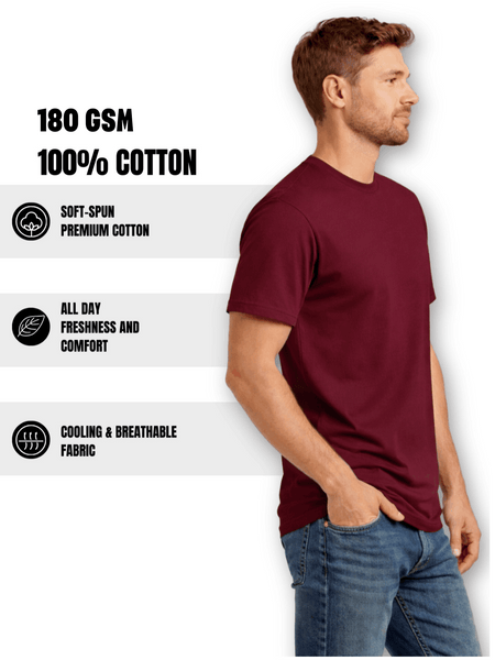 5 / 10 Pack Men'S Cotton T-Shirts – Super Soft Breathable Stretch Tees – Durable Comfort Fit Casual, Work or Sports Men'S Tops Multipack – Local UK Shipping