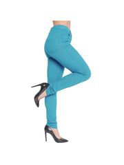 Women’s High-Waisted Stretch Jeans LOOK Jeggings Slim Fit Skinny Denim Trousers – Comfortable, Soft, Pull-On Elastic Waist Pants for Shaping Body Contour, Casual Everyday Wear, Lightweight, Breathable, Stretchy Jean Leggings, Fashion Essentials, Slimming