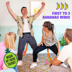 MCMILLER ENTERTAINMENT It’S Bananas! the Monkey Tail Game – Funny Family & Party Game for Kids & Adults | Hilarious Gift for Birthday, Christmas, Bachelorette, Thanksgiving, White Elephant