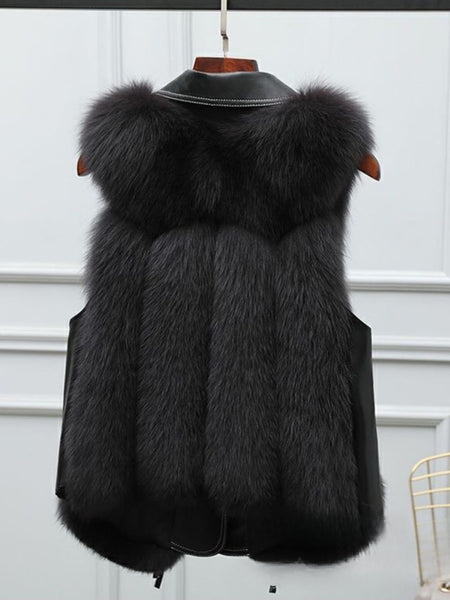 New Autumn-winter Style Patchwork Jacket - Women's Warm and Casual, Sleeveless Top for Outerwear Use