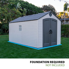 Lifetime 8Ft X 15Ft (2.4 X 4.5M) Storage Shed - Model 60394