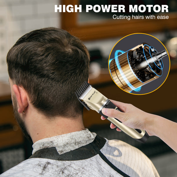 Hair Clippers, 5-Speed Low Noise Portable Dog Clippers for Grooming, Professional Cordless Rechargeable Electric Ceramic Blades, Cordless Electric Haircut Kit with 4 Guide Combs, Hair Trimmer for Men/Dogs/Cats/Pets