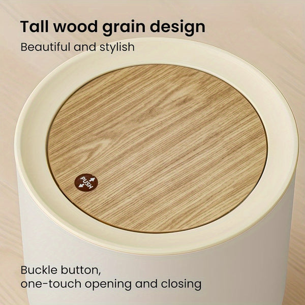 360x220mm 9L Trash Bin Bathroom Bins Garbage Bin with Press top Lid Nordic Modern Waste Bin Modern Waste Bin with Legs for Kitchen Bathroom Bedroom Office Outdoor Dog Proof
