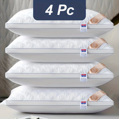1pc/2pcs/4pcs Hotel-Style Quality Luxury Pillows for Sleeping (800G) Simple, Stylish, Elastic And Elegant, Suitable for Bedroom, Home, Living Room, Home Christmas Decor