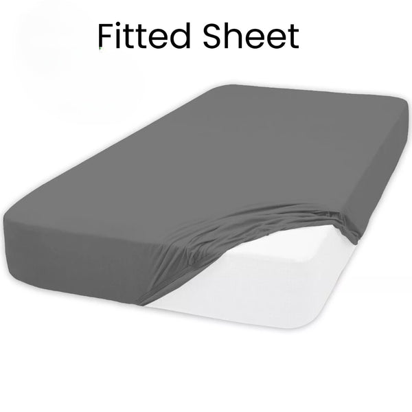 ELAFY Extra Deep 25CM Fitted Sheet Bed Sheets Single Double King Super King Bed Size cotton rich Feels super soft