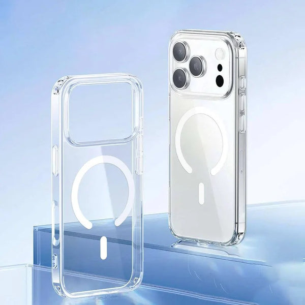 Clear Magnetic Phone Case Compatible with iPhone 17 Series (17, 17 Pro, 17 Air, 17 Pro Max) | Transparent Shockproof TPU Cover | Slim Protective Phone Accessory