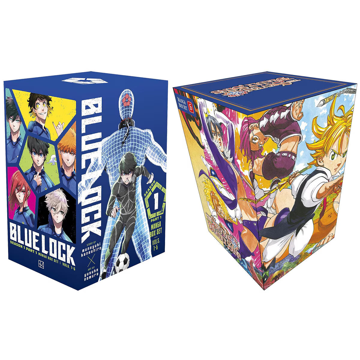 Manga X6 Book Box Set in 2 Options: Blue Lock or Seven Deadly Sins