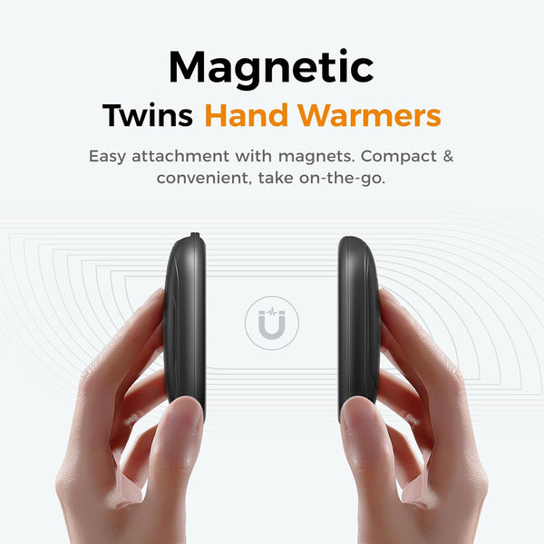 OCOOPA UT3 Lite Magnetic Hand Warmers Rechargeable 2 Pack, Electric Handwarmers Ultra Thin Light Portable for Pocket Gloves,3 Levels Heat, up to 8 Hrs, UL Certified,Idea Tech Gifts for Men, Women