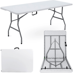 1.8M 6ft Heavy Duty Folding Table for Catering Camping Table Trestle for BBQ Picnic Party