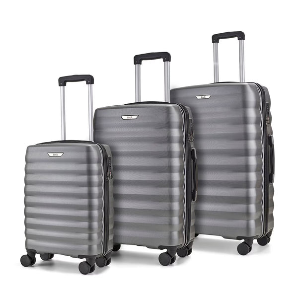 Rock Berlin 3 Piece Hardside Luggage Set in Purple
