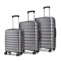 Rock Berlin 3 Piece Hardside Luggage Set in Purple
