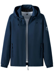 Windproof Detachable Hooded Jacket Korean Style Loose Fashion Handsome Casual Men's Top
