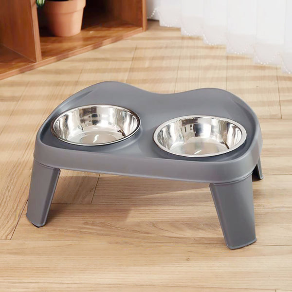 Dog Bowls with Stand, Adjustable Raised Dog Bowl for Large Dogs, Dog Feeding Station with 2 Stainless Steel Dog Bowls, Non-Slip elevated dog bowls
