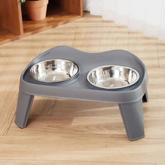 Dog Bowls with Stand, Adjustable Raised Dog Bowl for Large Dogs, Dog Feeding Station with 2 Stainless Steel Dog Bowls, Non-Slip elevated dog bowls