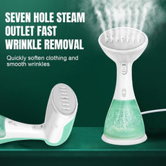 1800W Handheld Clothes Steamer, Portable Garment Steamer Clothing for Home Office Travel, 30s Fast Heat-up Powerful steam Iron with 300ML Large Water Tank, Mini Compact Fabric Wrinkle Remover