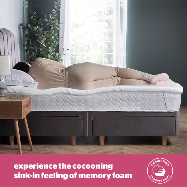 Silentnight Impress 7Cm Memory Foam Mattress Topper 4 sizes
