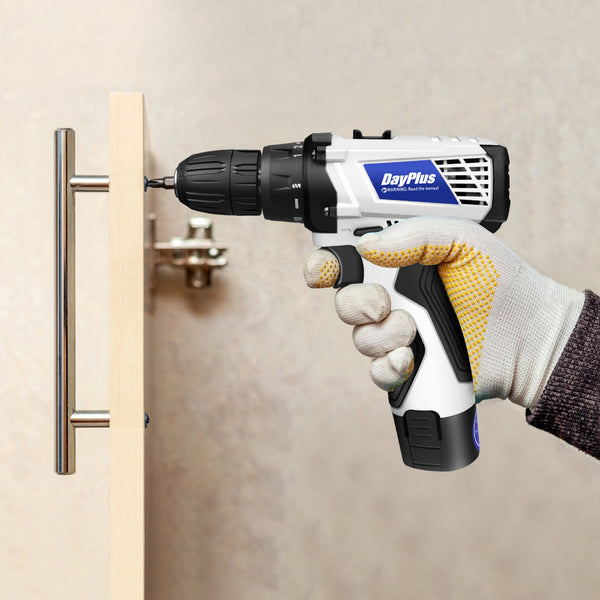 Cordless Drill Driver Power Combi Drill Kit Electric Screwdriver Set with 2-Speed, 18+1 Torque 3/8