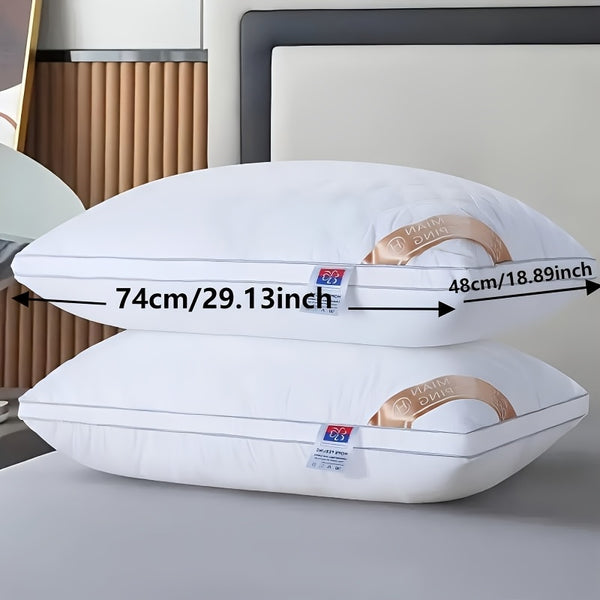 1pc/2pcs/4pcs Hotel-Style Quality Luxury Pillows for Sleeping (800G) Simple, Stylish, Elastic And Elegant, Suitable for Bedroom, Home, Living Room, Home Christmas Decor