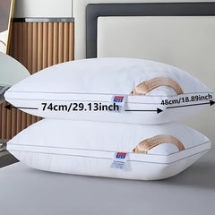 1pc/2pcs/4pcs Hotel-Style Quality Luxury Pillows for Sleeping (800G) Simple, Stylish, Elastic And Elegant, Suitable for Bedroom, Home, Living Room, Home Christmas Decor