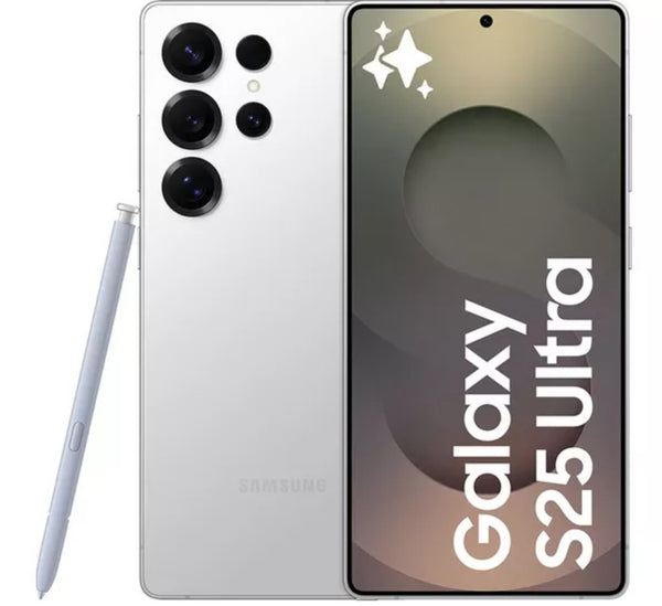 Galaxy S25 Ultra 5G (2025) 512GB Storage + 12GB RAM SM-S938B Qualcomm Snapdragon 8 Elite SIM Free Factory Unlocked Android 15 Smartphone - Available in Titanium Black / Titanium Grey / Titanium Silver Blue / Titanium White