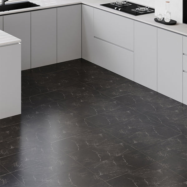 LIVINGANDHOME 10/20-Pack Marble Peel and Stick Floor Tiles - 12