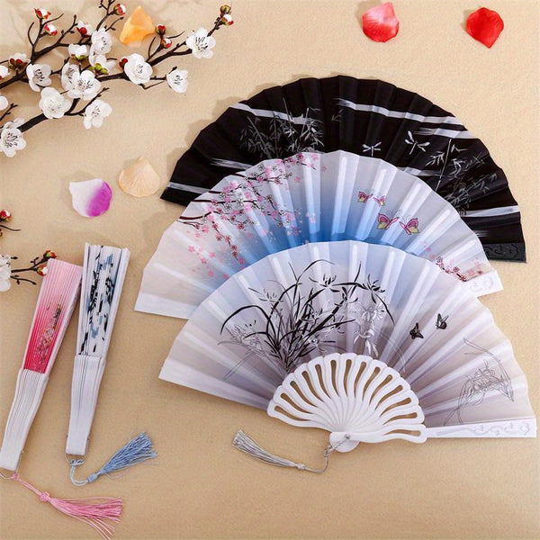 Folding Fan Hand Held Bamboo Fan Chinese Style Wedding Party Dance Fans hot