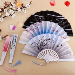 Folding Fan Hand Held Bamboo Fan Chinese Style Wedding Party Dance Fans hot