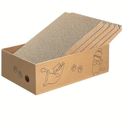 Pet Cat Kitten Cardboard Corrugated Scratcher Scratching Pad Sofa Board Mat