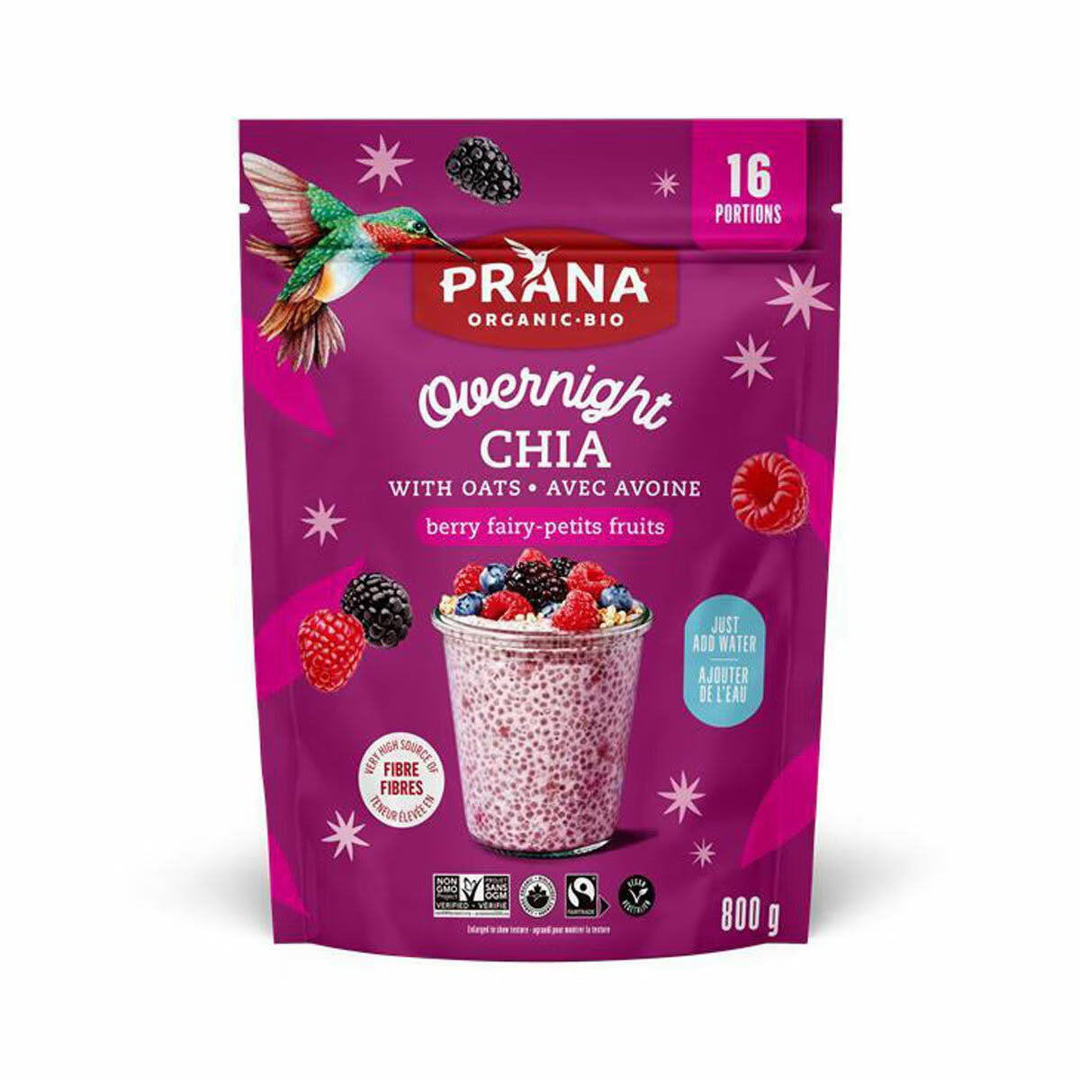 Prana Overnight Oats & Chia, 800G