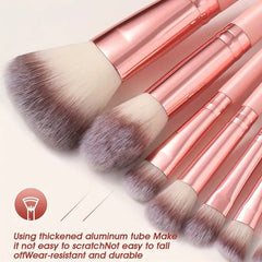 Popular Choice 20/21/40pcs of pink makeup kit, the set includes a multi-size soft brush, a variety of makeup eggs, a portable large-capacity travel makeup bag, and a full set of pink 2025 Internet celebrity makeup brushes