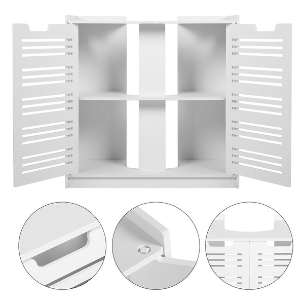 White Bathroom Cabinet, Waterproof Toilet Storage Cupboard Shelf Floor Standing Toilet Silm Shelf Storage Rack with Drawer Space Saver Organizer for Living Room Bedroom Kitchen Hallway 17 X 22 X 56Cm