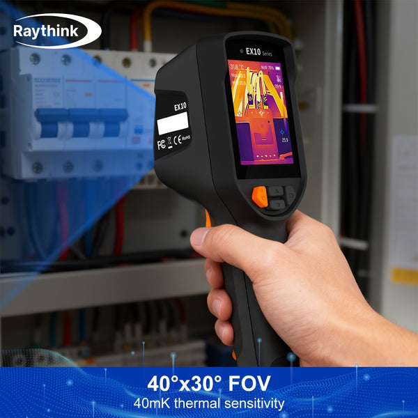 Raythink Handheld Infrared Thermal Imager, Temperature Measuring Thermal Camera for Floor Heating, Electrical Inspection, and Leak Detection, 160×120 IR AI Super Resolution