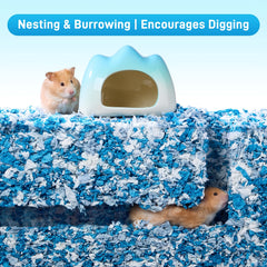 BUCATSTATE 20L/450g Hamster Bedding, 99% Dust-Free Guinea Pig Paper Bedding Odor Control Paper Bedding, Cozy Small Animal Bedding For Rabbit Rat Syrian Dwarf Hamsters Gerbils