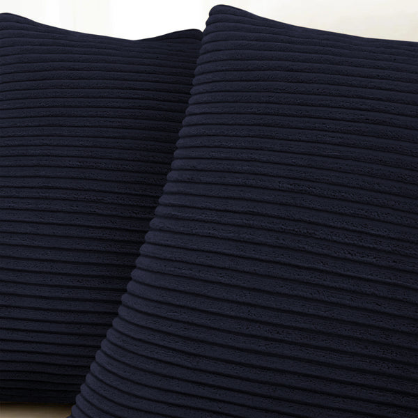 1pc Stripe Velvet Cushion Cover – Soft Luxury Cushion Case, Modern Textured Design, Machine Washable for Sofa & Bedroom Decor, Ideal Gift