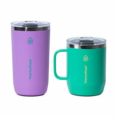 Thermoflask Coffee and Mug Set in Blue & Yellow