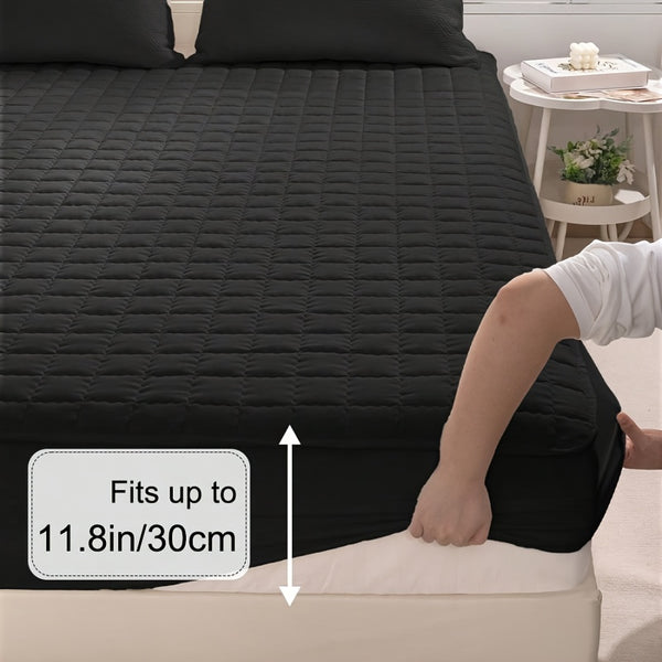 1 Waterproof Mattress Protector - Reusable Underpads, Solid Quilted Geometric Stitching Design, Thickened Durable Fabric, Suitable for Dorms, Camping, RVs And Hotels - Machine Washable, Mattress Waterproof, Camping Essentials, Modern Bed Cover