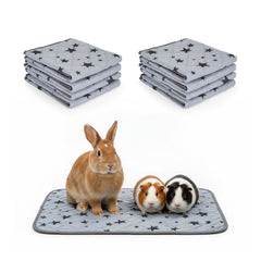 8-Pack Guinea Pig Cage Liners, Reusable Washable Absorbent Pee Pads, Bedding for Small Animals – Rabbit, Hamster, Chinchilla, Hedgehog
