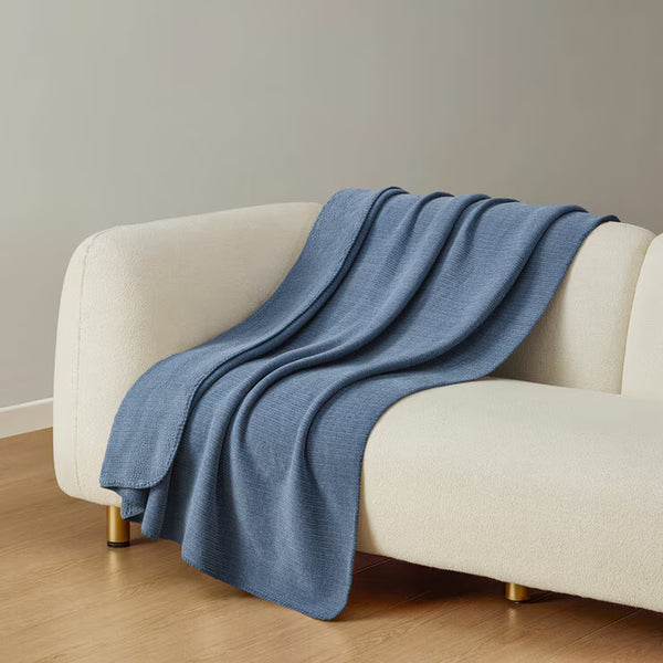 Casual Living Soft Chenille Cream Throw, 127 X 178 Cm