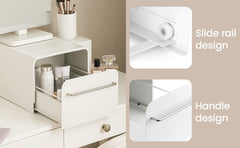 Coffee Machine Stand with Storage Drawer Metal Countertop Organiser Box for Cups and Coffee Accessories, Kitchen Worktop Space-Saving Rack