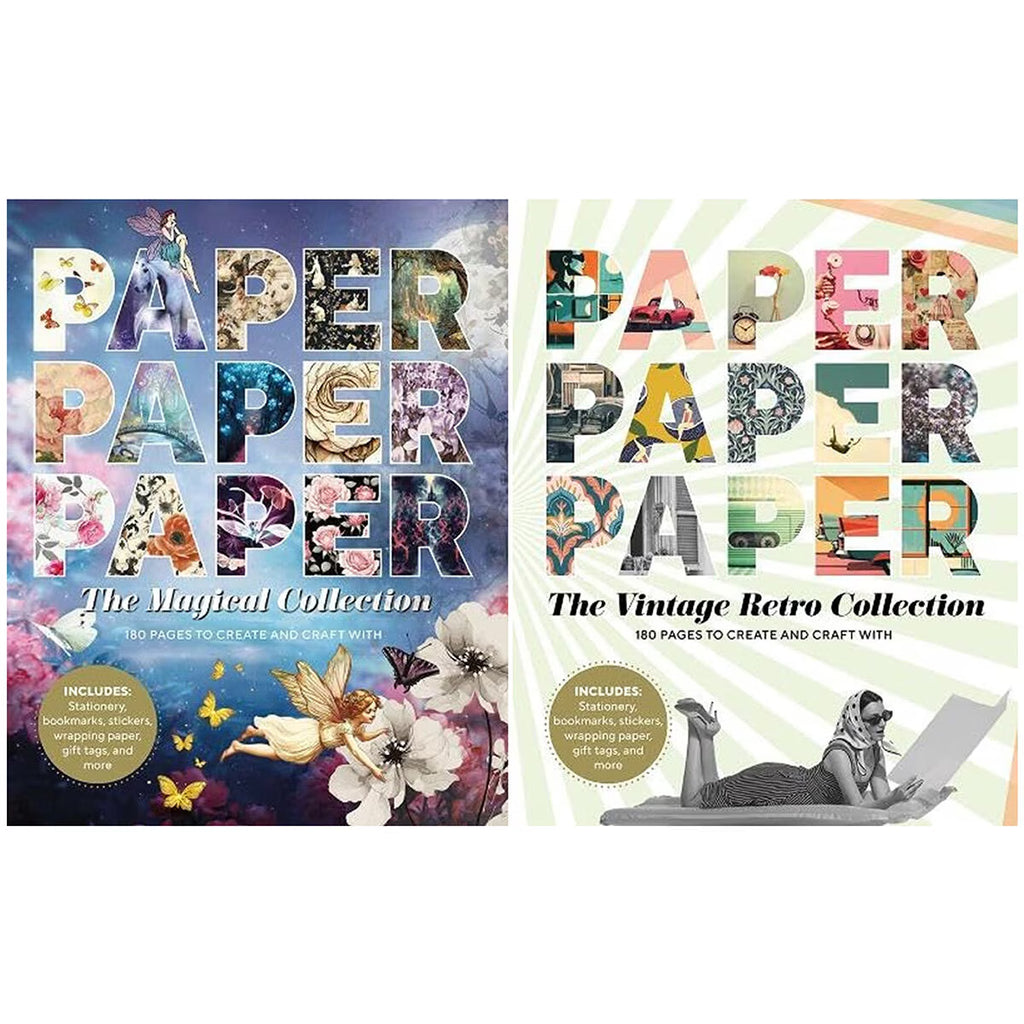 Paper Paper Paper in 2 Options: the Magical Collection or the Vintage Retro Collection