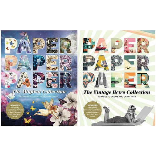 Paper Paper Paper in 2 Options: the Magical Collection or the Vintage Retro Collection