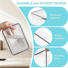 48pcs / 24pcs Plastic Refrigerator Storage Boxes, (24/12 Lids + 24/12 Containers) Kitchen Fresh‑Keeping Container Set, Refrigerator And Freezer Organizers, Fruit And Vegetable Sealed Boxes, Airtight Design, Easy‑Open Lids, Stackable Design, with Labels An