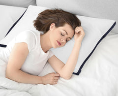 Utopia Bedding Pillows 2 Pack Queen Size, (Navy) Hotel Quality Pillows, Brushed Fabric, Bed Pillow for Back, Stomach or Side Sleepers - 18 X 26 Inch / 45 X 66 Cm