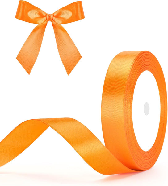 G2PLUS White Stain Ribbons - 22M Thick Fabric Gift Wrap Ribbons for Crafting, Wedding & Valentine'S Day Decoration