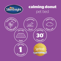 Calming Plush Donut Pet Bed