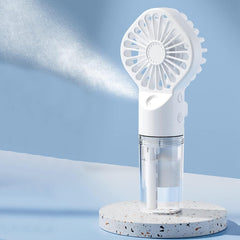SJMR Handheld Mist Fan – Portable & Lightweight Rechargeable Mini Fan with Cooling Spray for Travel, Outdoor, Gym, Office & Summer Use