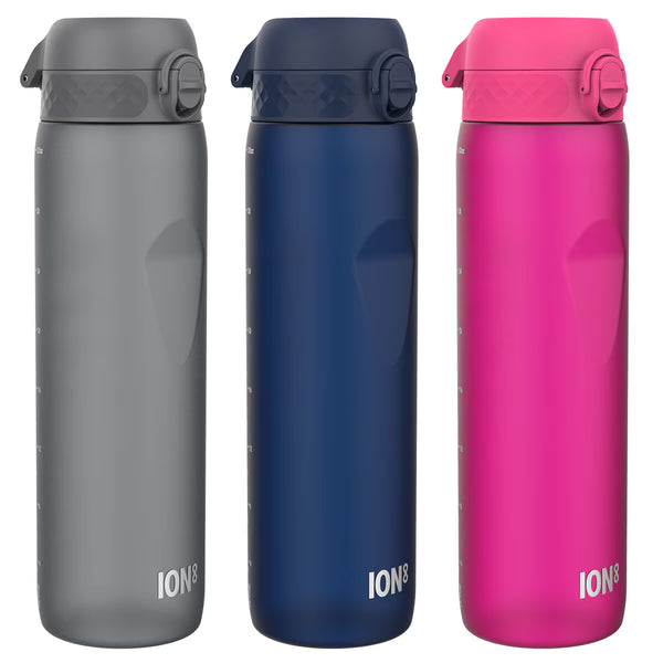 Ion8 Recyclon™ Leakproof 1L Water Bottle, 3 Pack