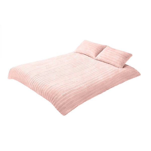 3pcs Faux Rabbit Plush Bedding Set, Soft Fluffy Comfortable Thicken Warm Autumn-Winter Duvet Cover & Pillowcase Set, Machine Washable, Ideal for Hotel, Guest Room, Bedroom, Home Use,Christmas Presents, Single/Double/King/Super King Size (1*Duvet Cover + 2